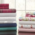 thumbnail image 3 of Pointehaven Flannel Deep Pocket Set with Oversized Flat Sheet, King, Navy, 3 of 3