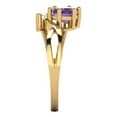thumbnail image 3 of Clara Pucci 14K Yellow Gold 0.87ct Alexandrite Three-Stone Ring for Women, 3 of 8