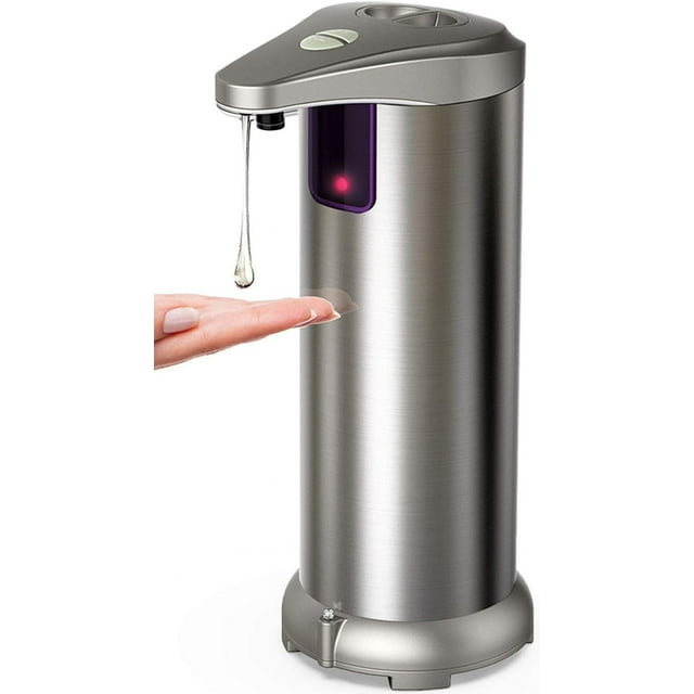 Dispensador de Jabón con Sensor Infrarrojo (Doble Botón, Color Champán)