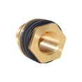 thumbnail image 3 of Joywayus 2 Uds 1/2 "Hembra 3/4" Macho Conector De Tanque De Agua De Latón Sólido Montaje De Tanque De Mamparo Con 2 Anillos De Goma Estabilizadores, 3 of 5