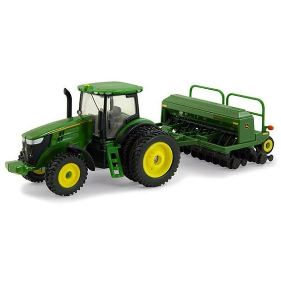 7215R Tractor With No-Till Drill Replica 1/64 Scale