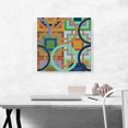 thumbnail image 2 of ARTCANVAS Mid-Century Modern Composition of Circles and Squares Canvas Art Print - Size: 18" x 18" (1.50" Deep), 2 of 9