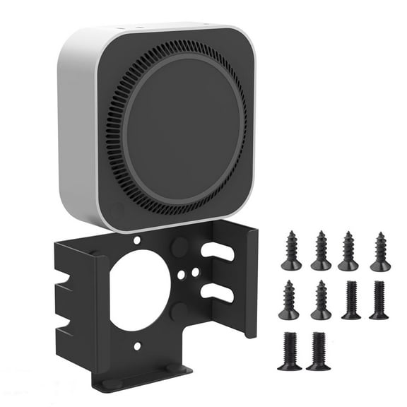 Under Desk Mount Metal Stand for Mac Mini M4/M4 Pro 2024, Space Saving Storage Bracket Case Protector Holder with Screws for VESA Connection Bracket for Mini M4/M4 Pro Wall Mount