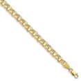 thumbnail image 1 of 10k Yellow Gold Lite 5mm Double Link Chain Charm Bracelet, 1 of 5