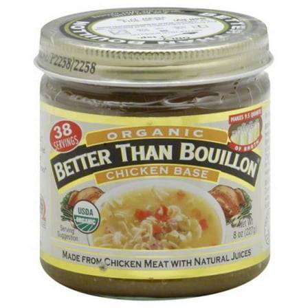 BETTER THAN BOUILLON BASE CHICKEN ORG-8 OZ -Pack of 6