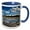 Blue/White, variant on 3drose, Massachusetts, Cape Ann, Good Harbor Beach - Us22 Wbi0683 - Walter Bibikow, 11oz Two-tone Black Mug