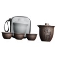 thumbnail image 3 of Juego de té de viaje con tazas, elegante, ligero y práctico, con bolsa organizadora, juego de tetera Kungfu para regalo de inauguración de la casa de Nan De, 3 of 8