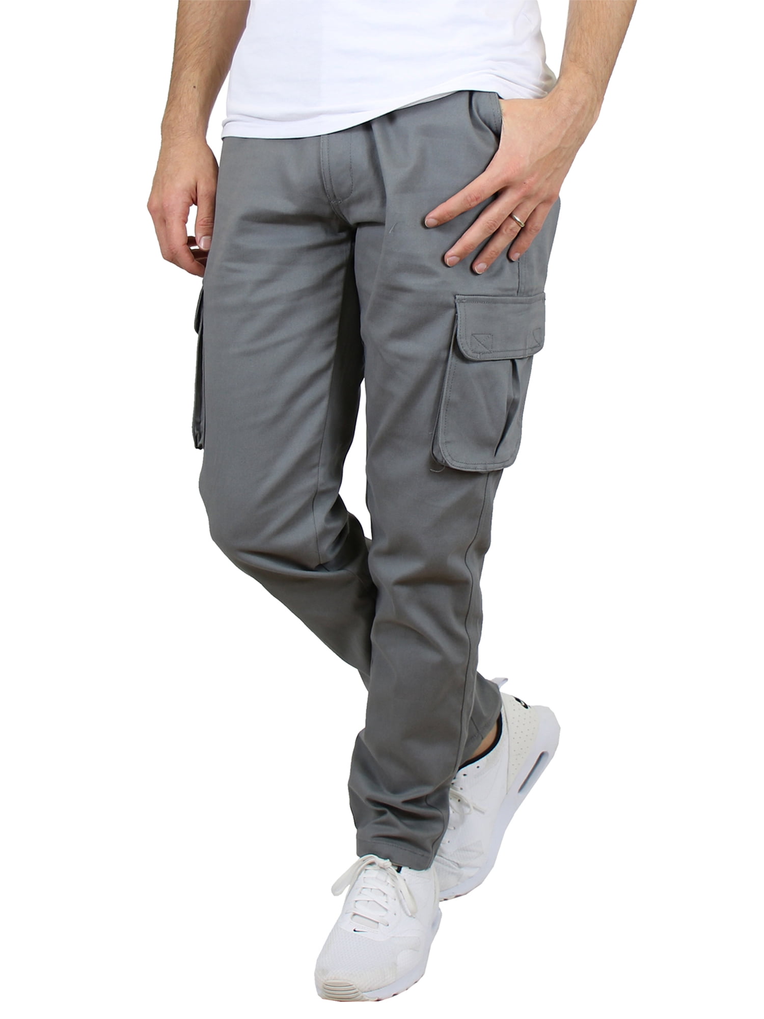 Galaxy by Harvic - Men's Cotton Flex Stretch Classic Cargo Pants ...