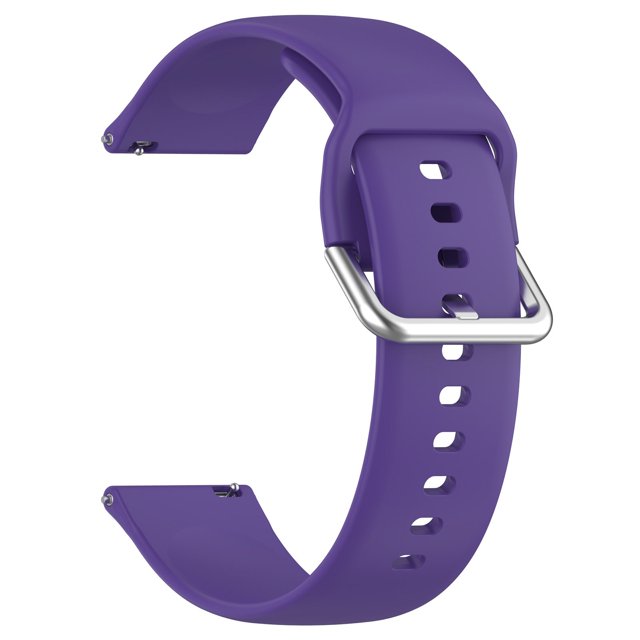 Silicone Sports Watch Band Sweat Proof Solid Color Design with Easy Adjustment Wide Smartwatch Compatibility