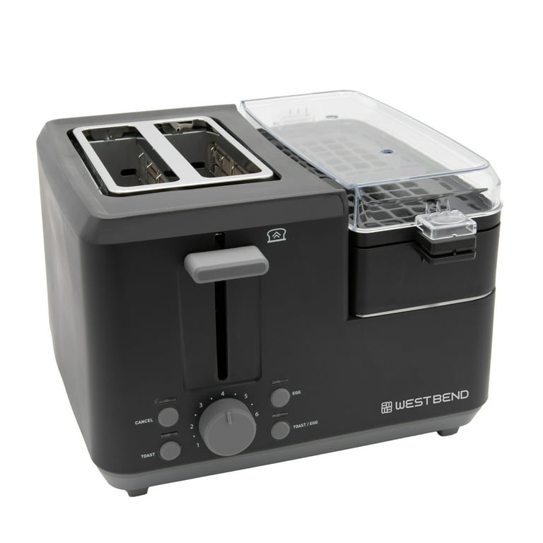 West Bend Single Kitchen Electric 2-Slice Breakfast Station Egg