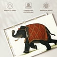 thumbnail image 6 of Elephant Stock India Elephant Ii Light Wall Art - Horizontal Canvas Wall Art - Living Room Wall Decor - Animal Canvas - White And Brown Decor By Wild Apple Portfolio - 51" x 34", 6 of 8