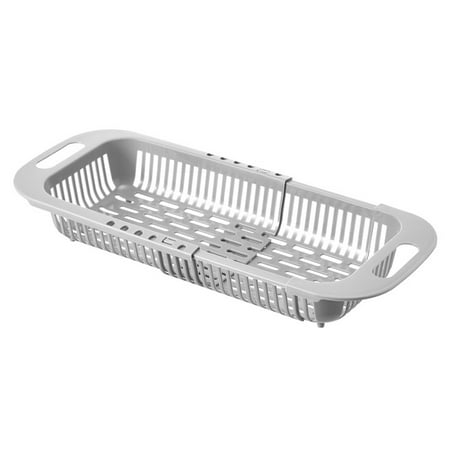 

Viugreum Over the Sink Colander Strainer Basket | Kitchen Sink Drain Basket | Extendable Dish Drainer Wash Vegetables and Fruits Drain Cooked Pasta and Dry Dishes