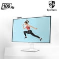 thumbnail image 4 of MSI Pro MP273AW, 27 Monitor, 1920 x 1080 (FHD), IPS, 100Hz, TUV Certified Eyesight Protection, 4ms, Displayport, HDMI, Tilt, White, 4 of 5