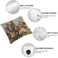 thumbnail image 6 of nygtbtfer Throw Pillow Cover Real Far East Round Up Win Ride Wreath Pillow Decorative Men Women Boy Girl Room for Home Couch White, 6 of 7