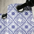 thumbnail image 3 of Ambesonne Flower Grommet Curtain, Art and Craft Flower, 50" x 72", White and Blue, 3 of 6