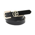 thumbnail image 3 of Giani Bernini Logo Keeper Belt, Black, Medium, 3 of 5