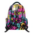 thumbnail image 2 of Xixirimido Kids Backpack for Boys Girls Preschool Elementary Students Bookbag 17inch Large School Bag Multi-pocket Lightweight Backpacks, Graffiti Neon Tractor, 2 of 8