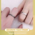 thumbnail image 3 of 1 par de anillos de pareja de sol y luna, anillos ajustables a juego para ella y para él., 3 of 8