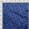 thumbnail image 3 of oneOone Velvet Medium Blue Fabric Abstract Sewing Material Print Fabric By The Yard 58 Inch Wide, 3 of 4
