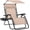 Beige, variant on Folding Zero Gravity Outdoor Recliner Patio Lounge Chair w/Adjustable Canopy Shade, Headrest, Side Accessory Tray, Textilene Mesh - Ice Gray