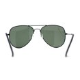thumbnail image 2 of Polarized Iconic Metal Wire Rim Tear Drop Officer Sunglasses Black Green, 2 of 4