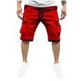 thumbnail image 2 of pstuiky Pantalones cortos de gimnasio para hombre, Pantalones cortos de trabajo rectos y holgados con múltiples bolsillos de moda de verano para hombre Pantalones cortos de golf, 2 of 6
