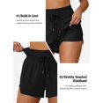 thumbnail image 4 of Alove Women's Swim Shorts Quick Dry 3" High Waisted Swim Board Shorts Beach Shorts with Pockets, 4 of 8