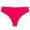 Hot Pink, variant on Womens Seamless Thongs Underwear No Show Thong Scallop Edge Wave-waisted Invisible Panties Sexy Heart Cutout Briefs for Ladies Black L