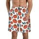 thumbnail image 1 of Balery Hand Drawn Tomatoes Traje de Baño Estilo Hawaiano para Hombre, Shorts de Secado Rápido con Bolsillos-Small, 1 of 6