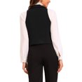 thumbnail image 3 of INSPIRE CHIC Women's Waistcoat Notched Lapel V Neck Double Breasted Sleeveless Suit Vests XS Black, 3 of 6