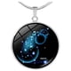 thumbnail image 2 of Collar luminoso Xihbxyly de 12 constelaciones Colgante de cristal luminoso, 2 of 2