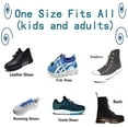 thumbnail image 2 of Cordones con cordones para niños Cordones elásticos con cordones para adultos, 6 pares de cordones de zapatillas con cordones de repuesto Zhivalor WMZL-1919-2, 2 of 3