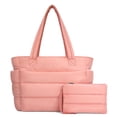 thumbnail image 1 of Bolso de mano TopDesign Puffer Lightweight para mujer rosa, 1 of 8