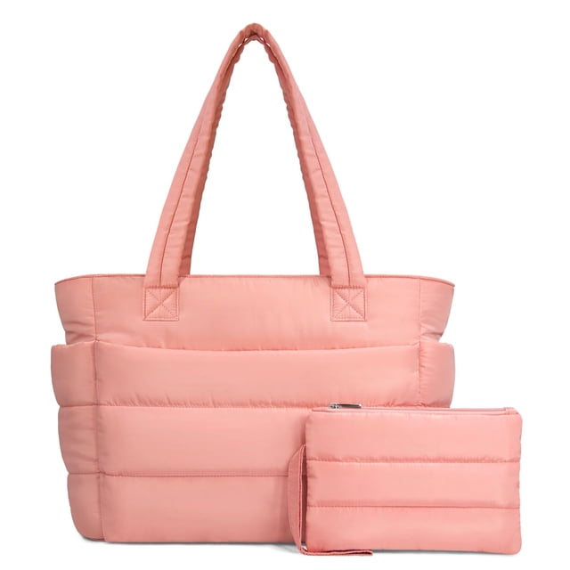 Bolso de mano TopDesign Puffer Lightweight para mujer rosa
