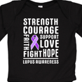 thumbnail image 4 of Inktastic Lupus Awareness Strength Support Courage Boys or Girls Long Sleeve Baby Bodysuit, 4 of 5