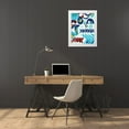 thumbnail image 3 of PI Studio 12x14 White Modern Wood Framed Museum Art Print Titled - Folk I, 3 of 4