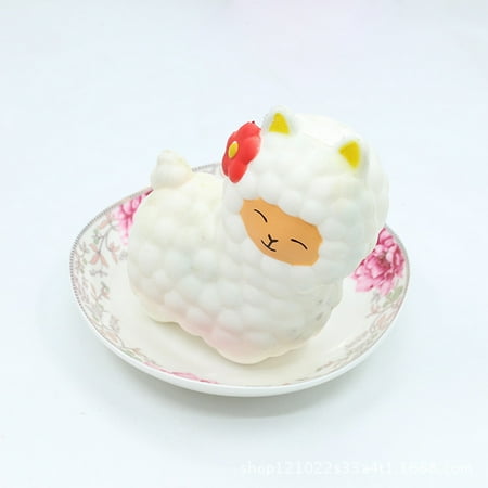 Transer Jumbo Sheep Squishy Cute Alpaca Galaxy Super Slow Rising Scented Fun Animal Toys