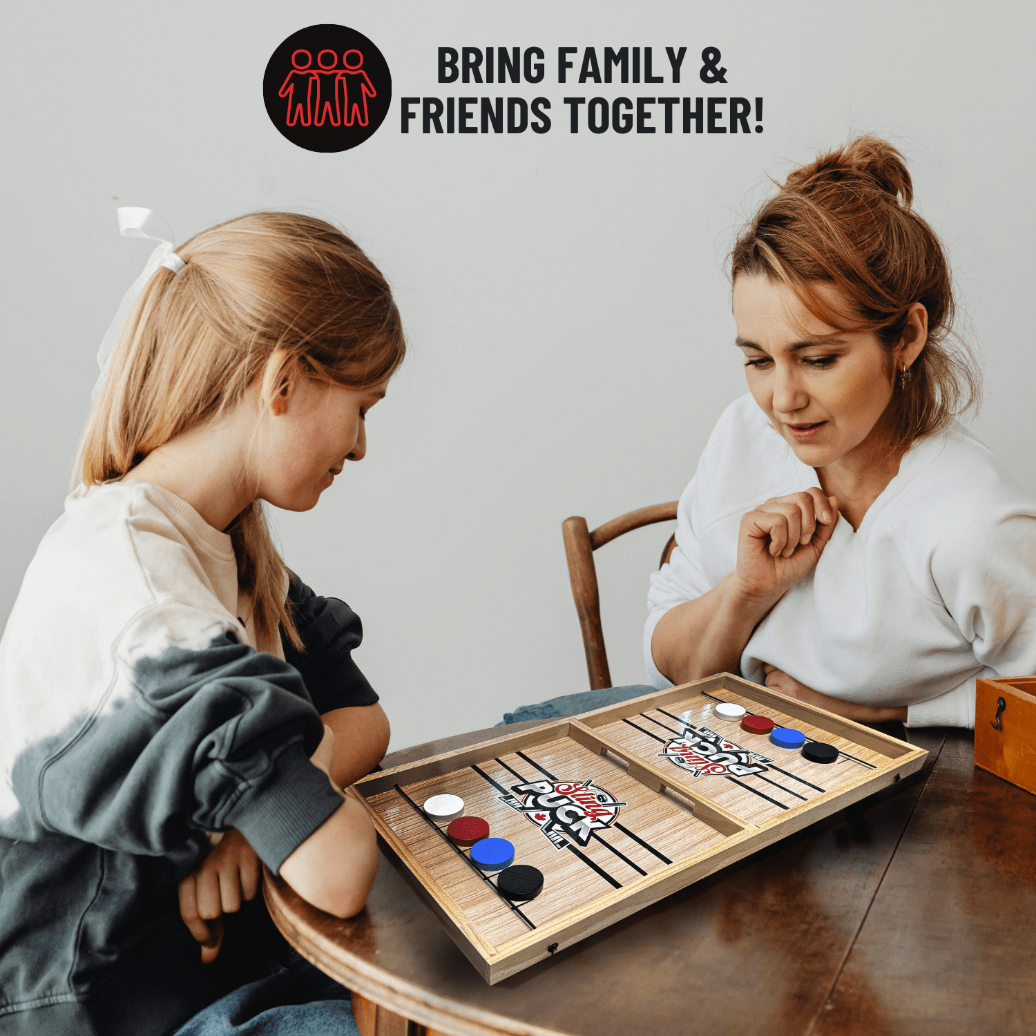 Tradeopia Jeu de Palet Rapide - 58 x 30 cm, avec 3 Portails Interchangeables