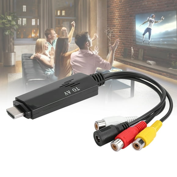 HD Multimedia Interface Converter, Male to Female Composite Video Format Portable HD Multimedia Interface Adapter, for PS3/XBOX 360/Blu-ray Player or ROKU/DVD/cable Box