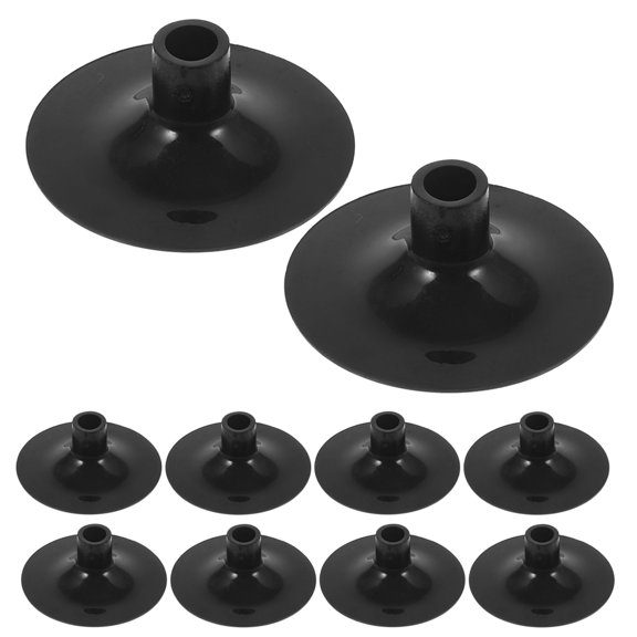 WORGEOUS 15 Pcs Children's Sucker Parts Hook Small Suction Cup Black