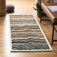 thumbnail image 3 of SAFAVIEH Wyndham Joanna Chevron Wool Area Rug, Brown/Multi, 2'6" x 4', 3 of 10
