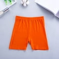 thumbnail image 2 of Generic Girls' Shorts Kids' Candy Color Anti Slip Shorts Pants Baby Multicolor Rainbow Medium and Large Children's Shorts(7-8 Years,Orange), 2 of 3