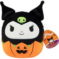 Squishmallows Original 8-Inch Kuromi Jack O' Lantern- Hello Kitty - Official Jazwares Pumpkin Plush - Collectible Soft & Squishy Stuffed Animal Toy - Gift for Kids, Girls & Boys