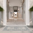 thumbnail image 5 of SAFAVIEH Courtyard Delbet Medallion Indoor/Outdoor Area Rug, Grey/Navy, 4' x 5'7", 5 of 11