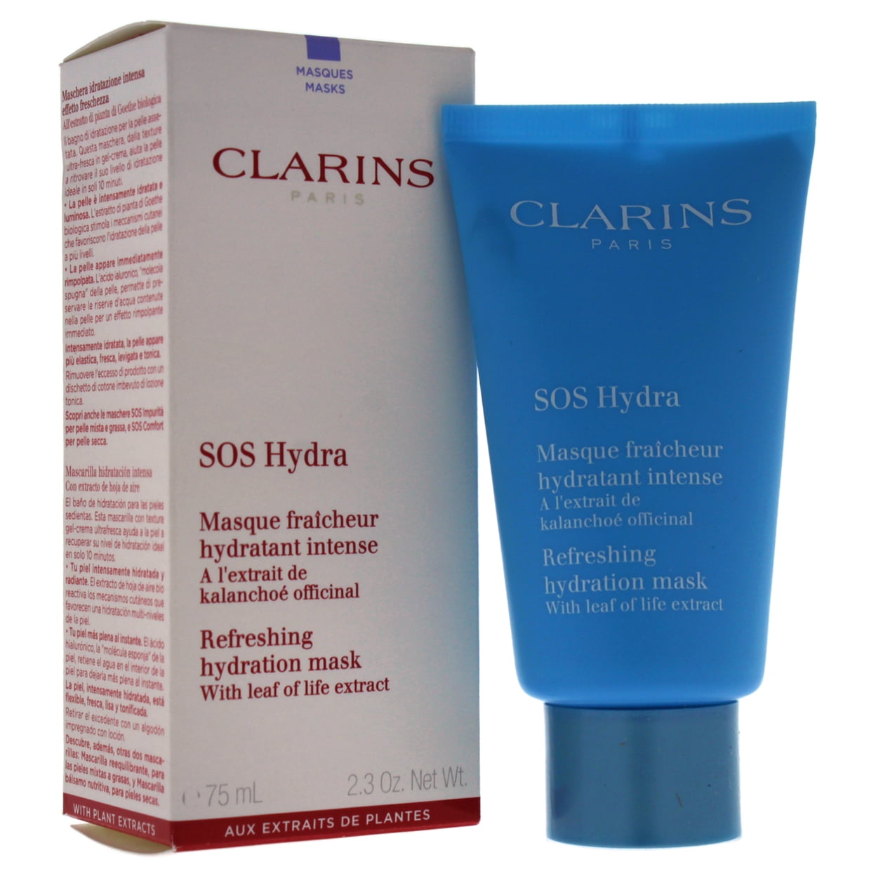SOS Hydra Refreshing Hydration Face by Clarins for Women - 2.3 oz Face Mask - Walmart.com