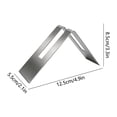 thumbnail image 3 of White Coffee Filter Paper Shelf V Shape Stainless Steel Holder Stand For Pour Over Drip Coffee Kitchen Countertop Bar Cafe Decor, 3 of 7