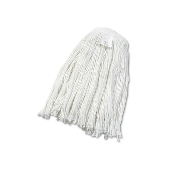 Boardwalk BWK2024RCT No. 24 Cut-End Rayon Wet Mop Head - White (12/Carton)