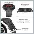 thumbnail image 3 of CIRUTVAL 20mm No Gaps Sport Band Silicone Strap + Case Compatible with Samsung Galaxy Watch 5 4 44mm 40mm Galaxy Watch 5 Pro Bands, 3 of 7