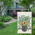 thumbnail image 5 of Qinduosi Sunflower House Flag Vertical Double Sided Sunflowers with Buffalo Plaids Flower Vase Decorative Summer Farmhouse House Banner Garden Flags for Yard Gather Together Saying Outdoor Decorations, 5 of 8