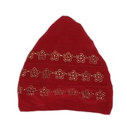 Turban Head Wrap, Muslim Turban Hat Soft Comfortable Fine Workmanship Stylish Shiny  For Daily Wear For Worship Pink